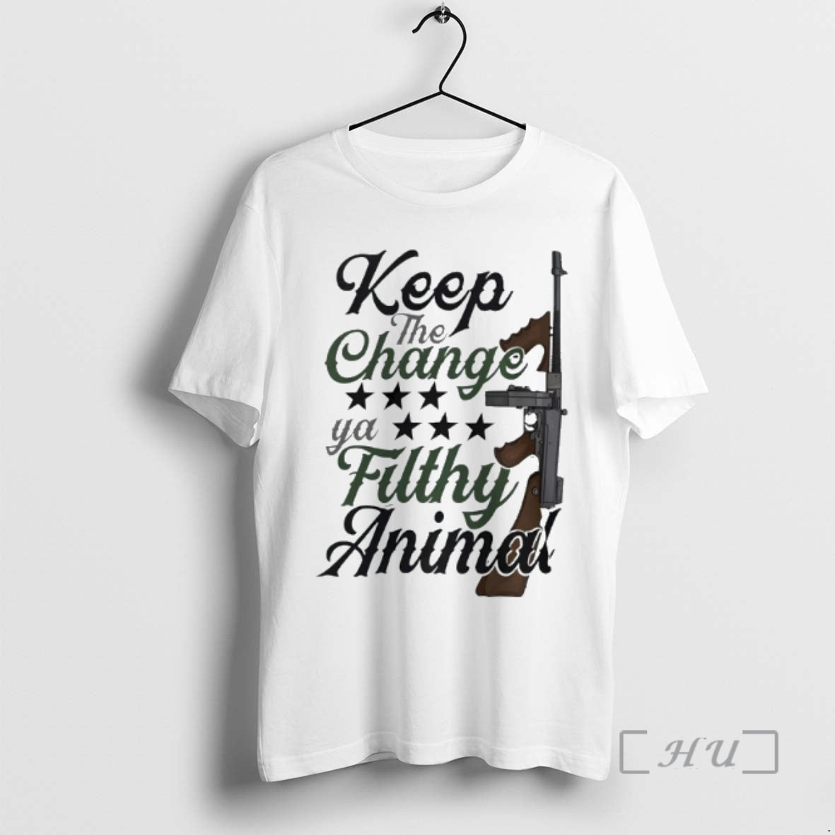 Officials The Change Ya Filthy Animal Thompson Gun T-Shirts, Hoodie, Sweatshirt | InkNestWear.com