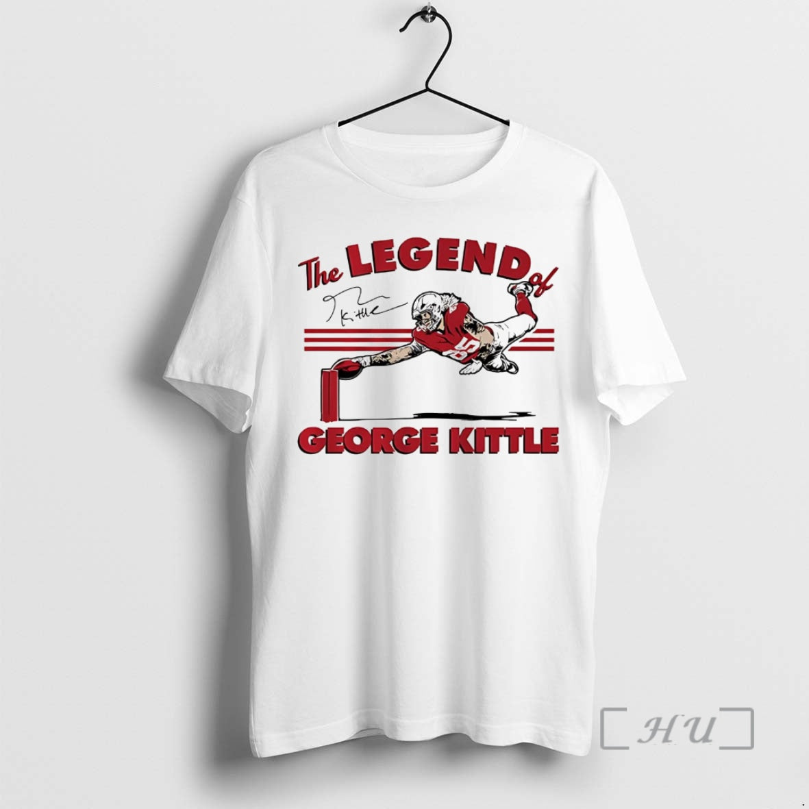 Officials The Legend Of George Kittle Catch Signature T-Shirts, Hoodie, Sweatshirt | InkNestWear.com