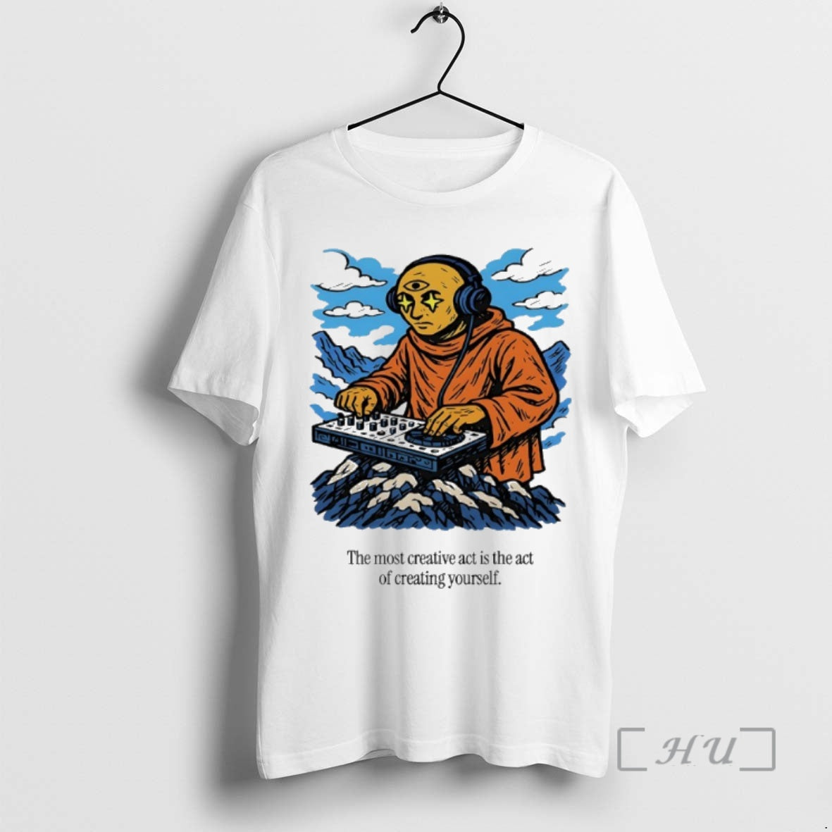 Officials Third Eye Kingdom The Most Creative Act Is The Act Of Creating Youself Premium T-Shirts, Hoodie, Sweatshirt