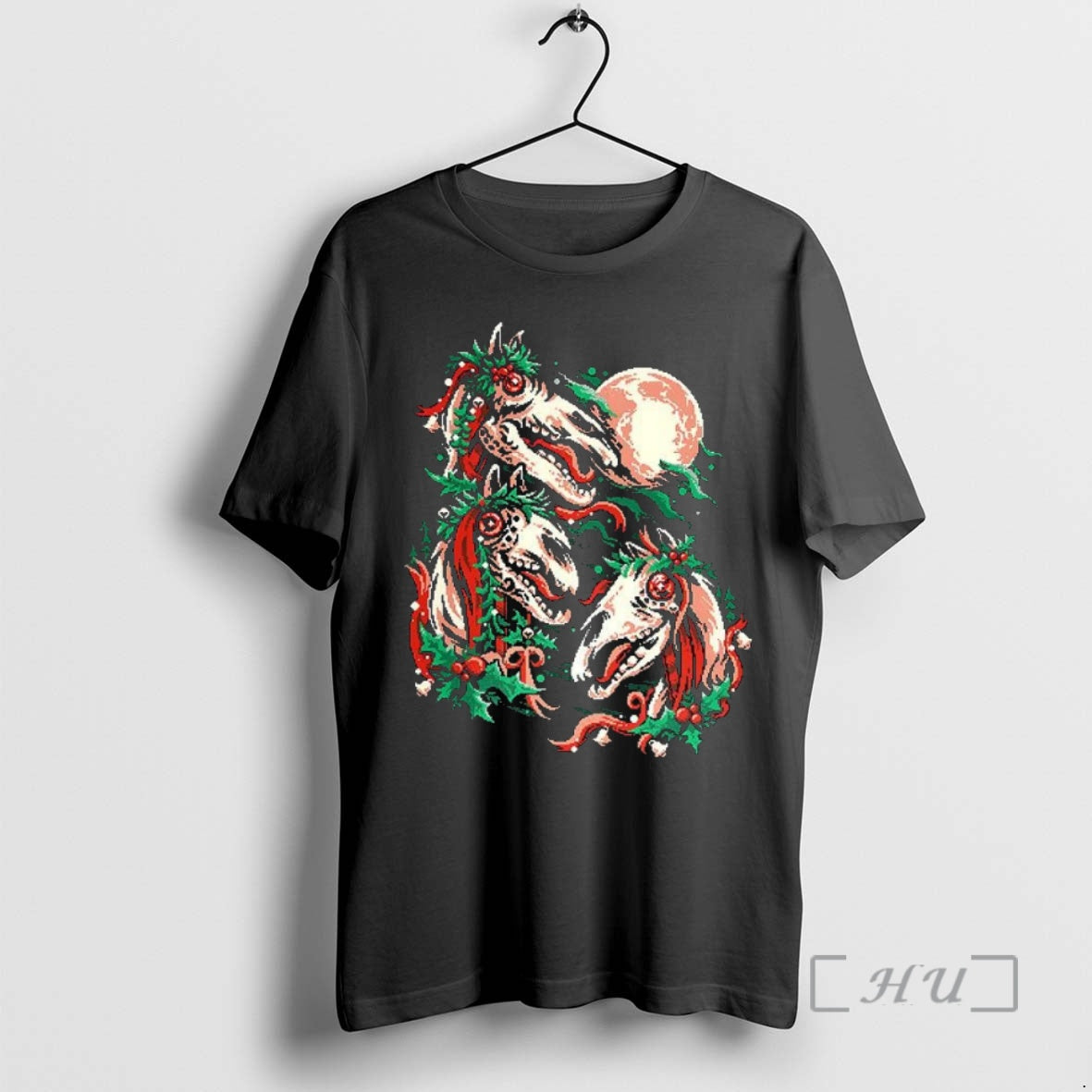 Officials Three Mari Lwyd Under Moonlight Christmas T-Shirts, Hoodie, Sweatshirt | InkNestWear.com
