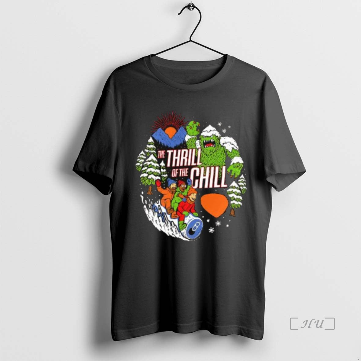 Officials Thrill Of The Chill Skiing Yeti Snow Monster Midnight T-Shirts, Hoodie, Sweatshirt | InkNestWear.com