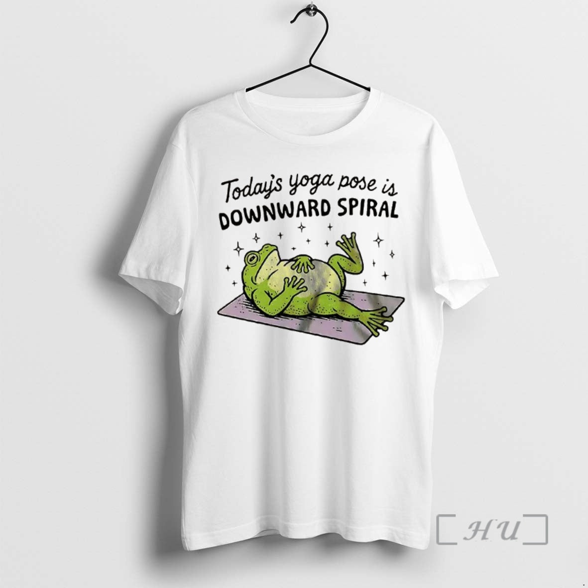 Officials Todays Yoga Pose Is Downward Spiral Frog T-Shirts, Hoodie, Sweatshirt | InkNestWear.com