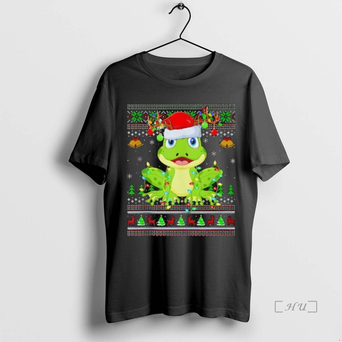 Officials Top Frog Hat Santa Ugly Christmas Black T-Shirts, Hoodie, Sweatshirt | InkNestWear.com