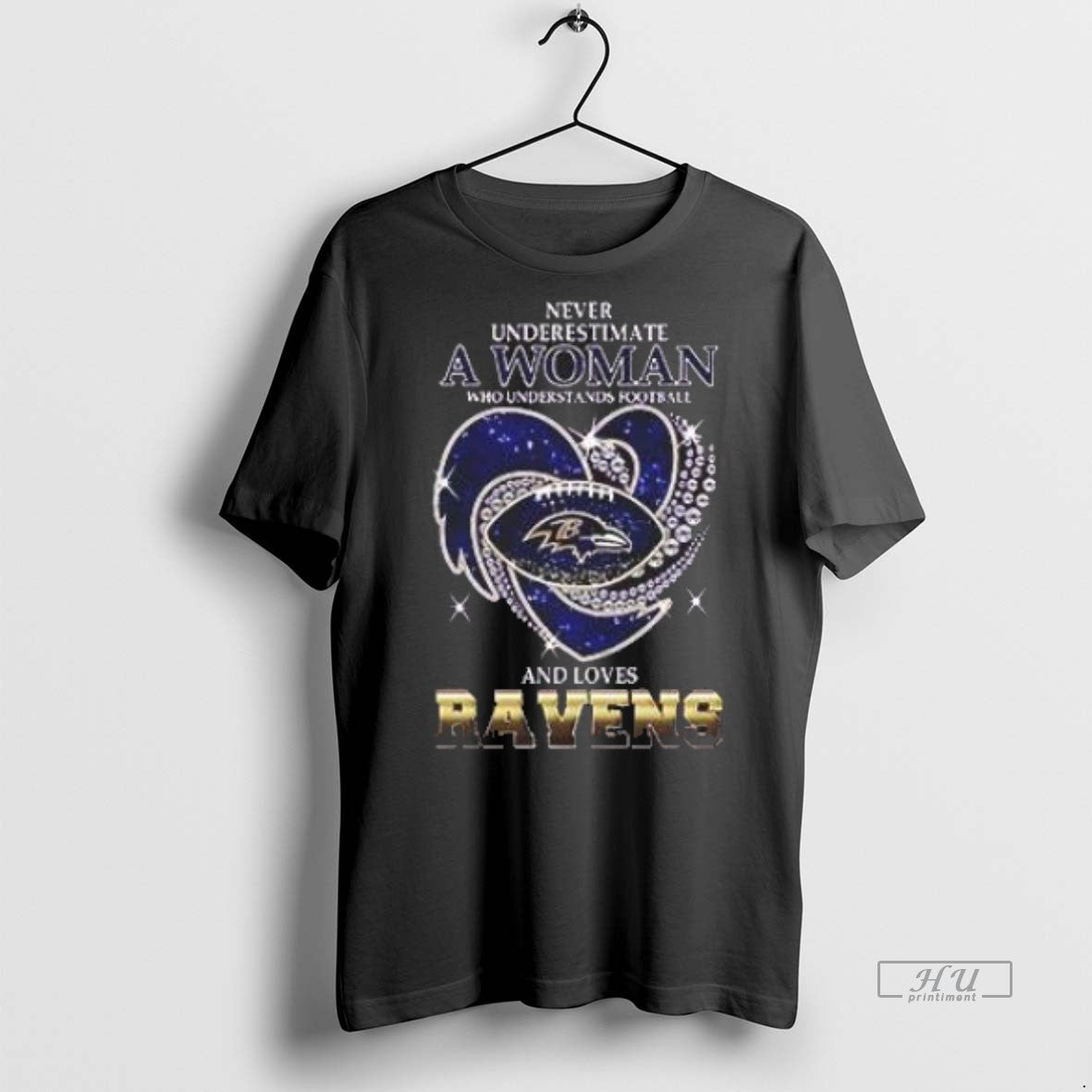 Officials Top Never Underestimate A Woman Who Understands Football And Loves Baltimore Ravens Style Premium T-Shirts,...