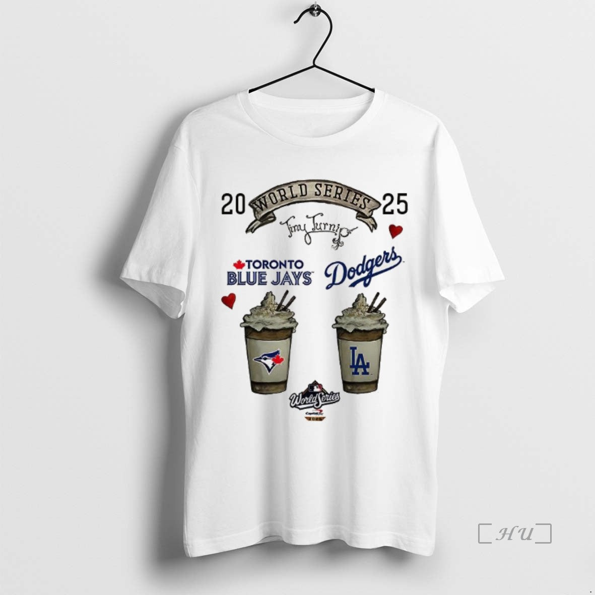 Officials Toronto Blue Jays Vs Los Angeles Dodgers World Series 2025 Fresh Cream Coffee Premium T-Shirts, Hoodie, Sweatshirt
