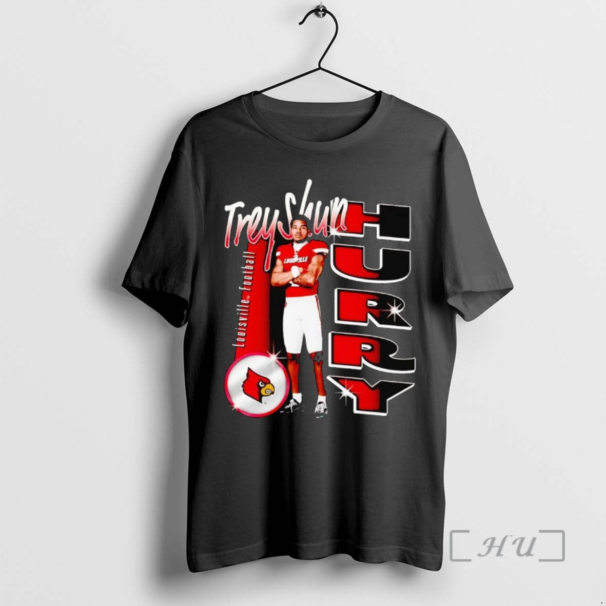 Officials Treyshun Hurry Portrait Louisville Cardinals T Shirt Sweater