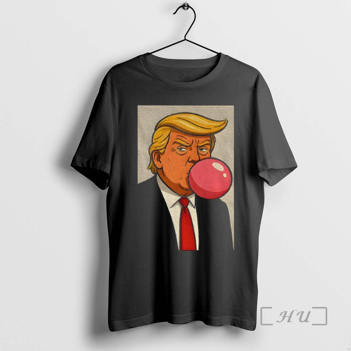 Officials Trump Blowing Bubble Bubba Gum Caricature Portrait T-Shirts, Hoodie, Sweatshirt | InkNestWear.com
