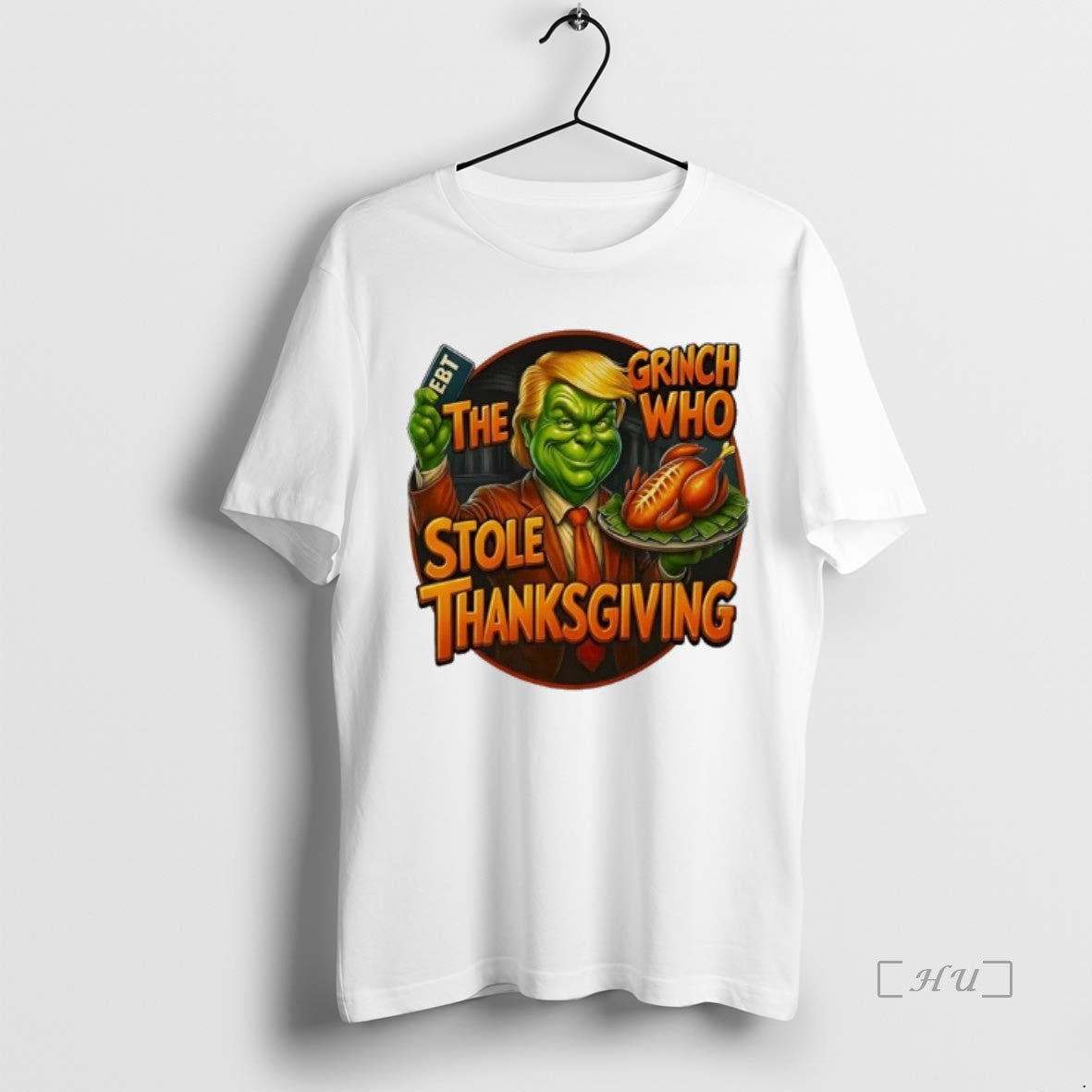 Officials Trump X The Grinch Who Stole Thanksgiving Ebt Meme T-Shirts, Hoodie, Sweatshirt | InkNestWear.com