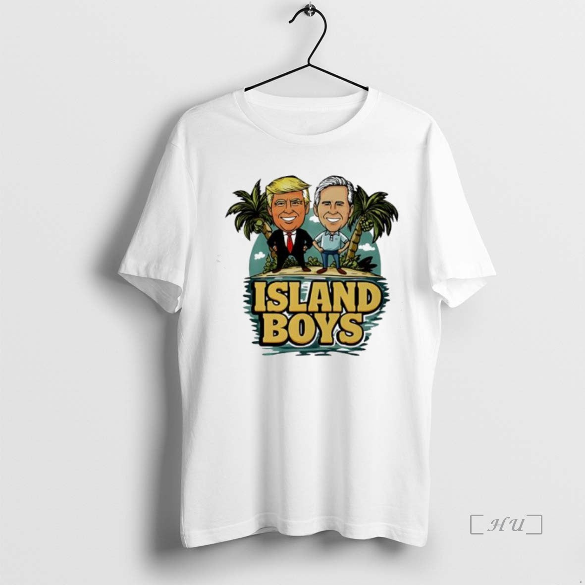 Officials Trump And Bush Island Boys Cartoon T-Shirts, Hoodie, Sweatshirt | InkNestWear.com