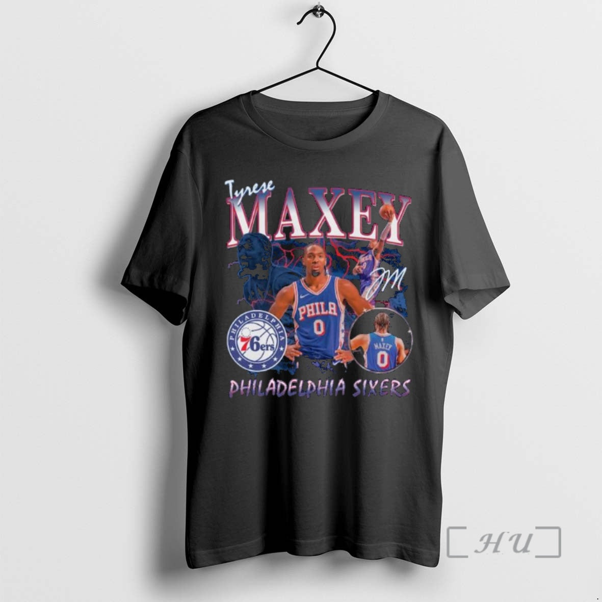 Officials Tyrese Maxey Philadelphia 76ers Player Collage Signature T-Shirts, Hoodie, Sweatshirt | InkNestWear.com
