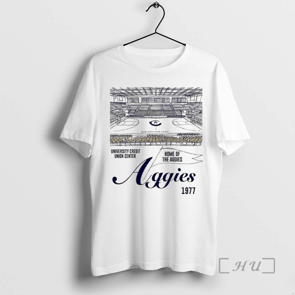 Officials Uc Davis Aggies Basketball Bob Hamilton Court Home Of Aggies 1977 Sketch Premium T-Shirts, Hoodie, Sweatshirt