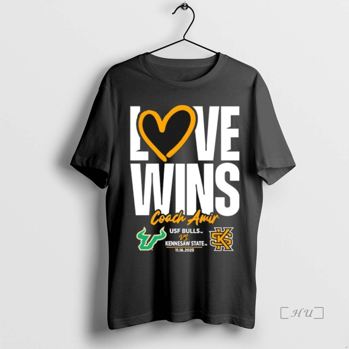 Officials Usf Vs Kennesaw State Love Wins Coach Amir T-Shirts, Hoodie, Sweatshirt | InkNestWear.com