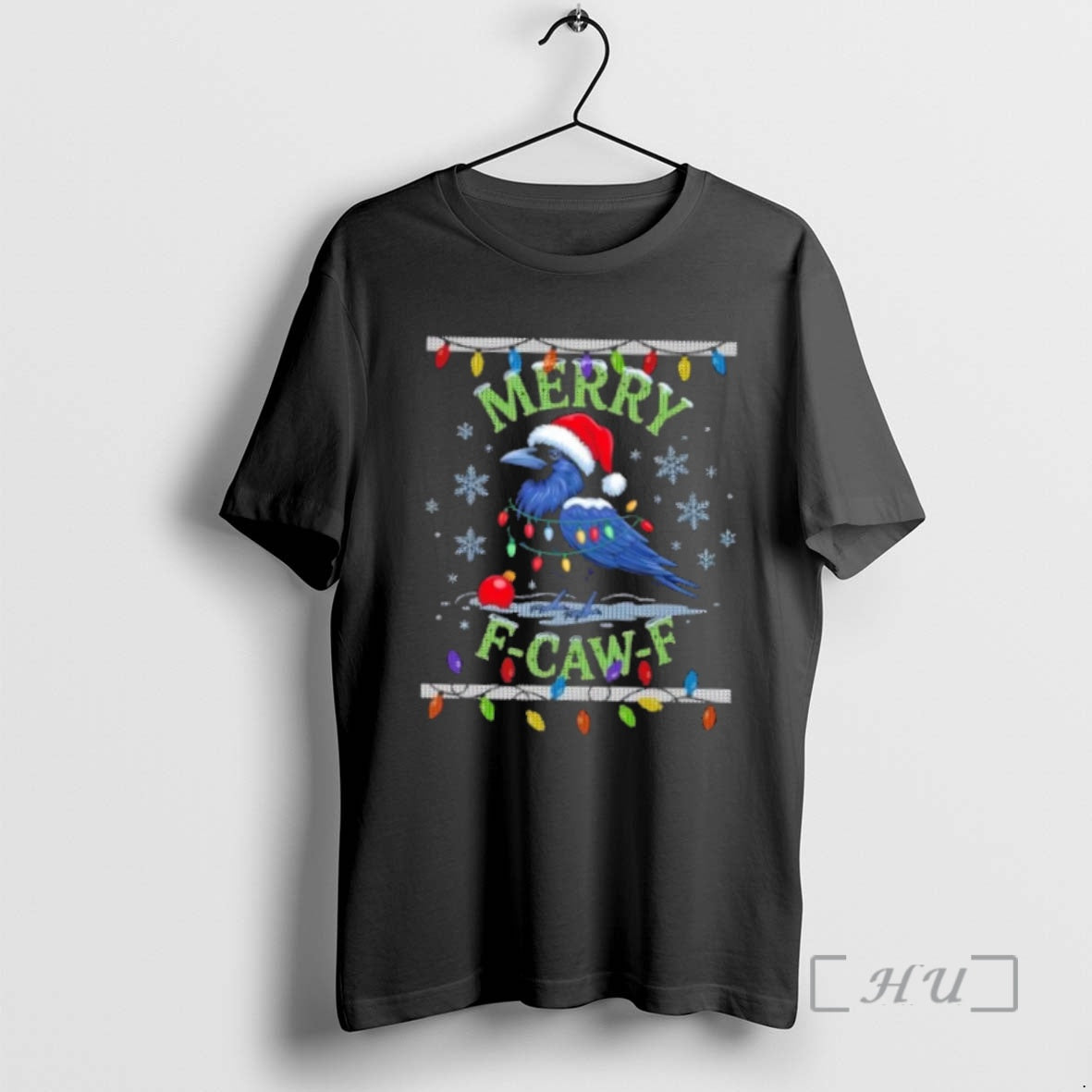 Officials Ugly Christmas Merry F Caw F Crow T-Shirts, Hoodie, Sweatshirt | InkNestWear.com