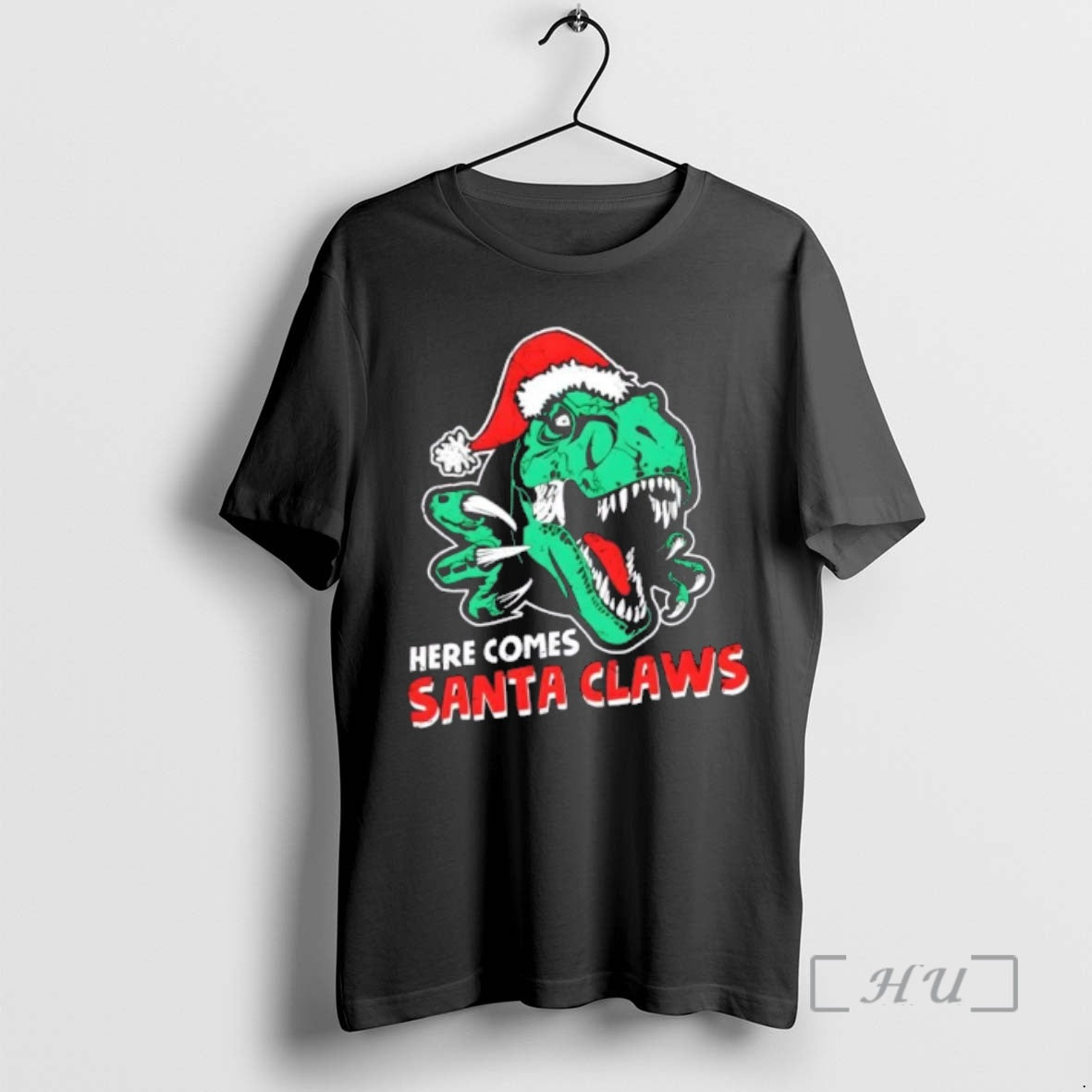 Officials Ugly Xmas Dinosaur Here Comes Santa Claws Claus Christmas T-Shirts, Hoodie, Sweatshirt | InkNestWear.com