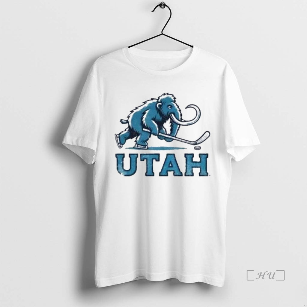 Officials Utah Mammoth Hockey Nhl Mascot Logo T-Shirts, Hoodie, Sweatshirt | InkNestWear.com