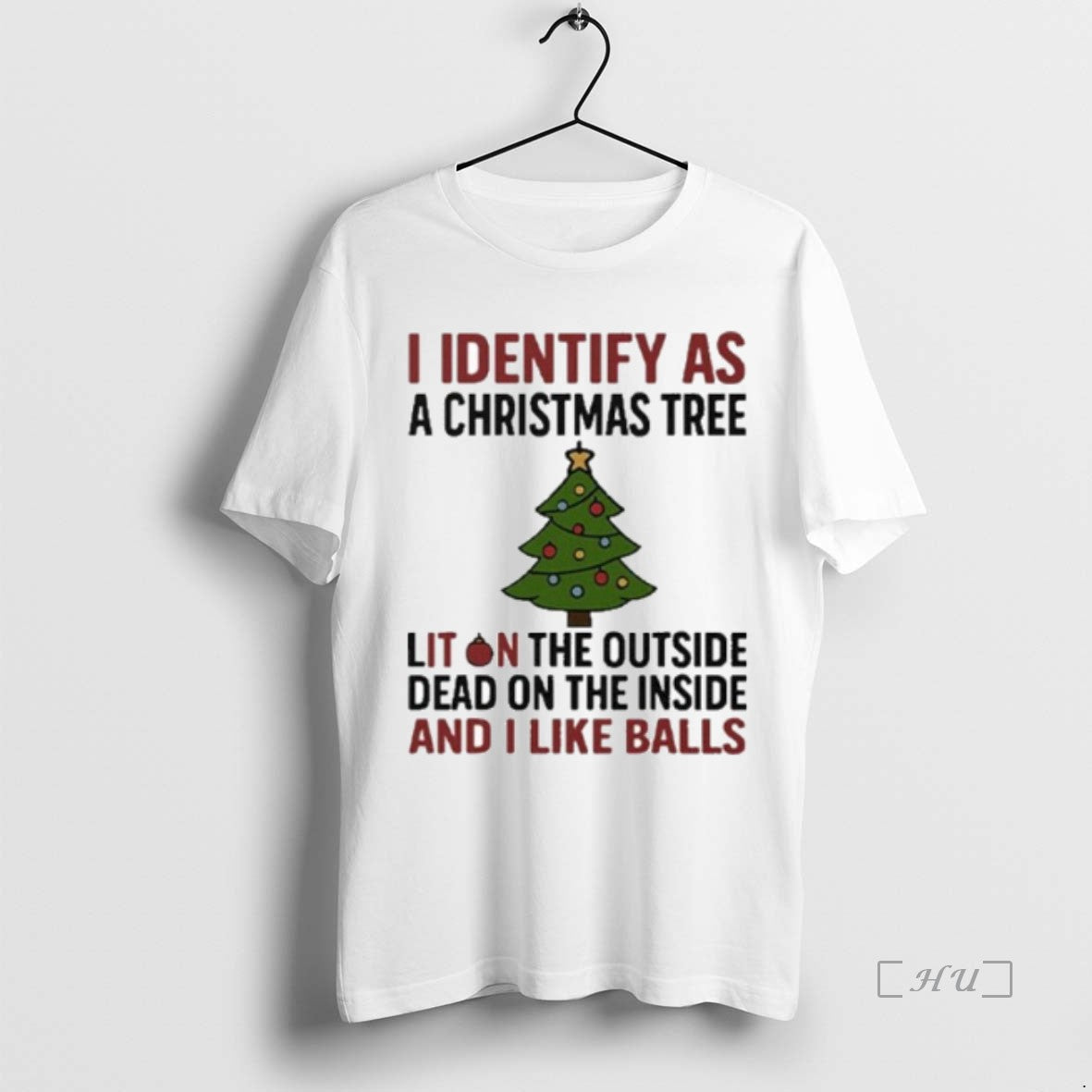 Officials Vykyau1q I Identify As A Christmas Tree Lit On The Outside Premium T Shirts Hoodie, Sweatshirt | InkNestWear.com