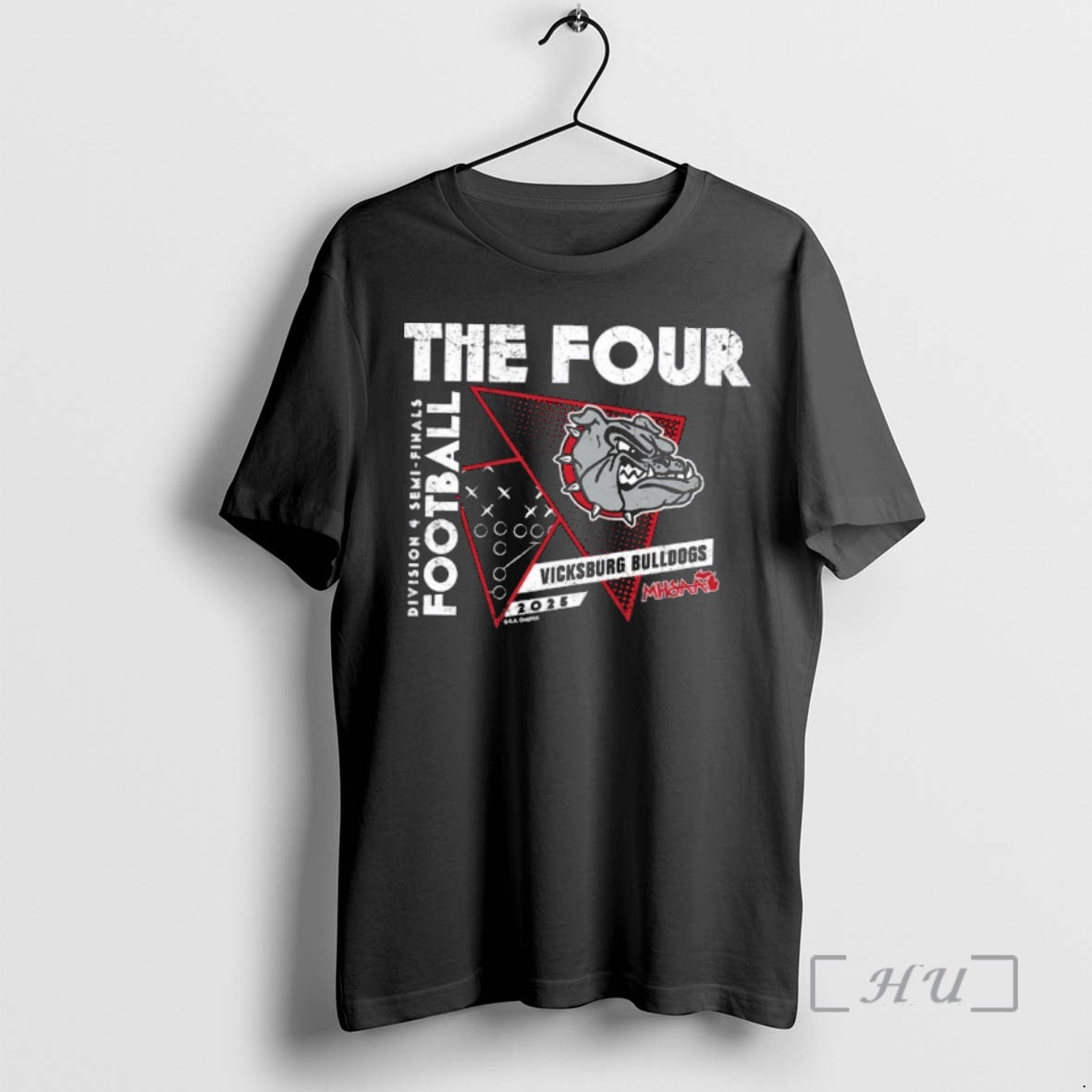 Officials Vicksburg Bulldogs 2025 Mhsaa Football Division 4 The Four T-Shirts, Hoodie, Sweatshirt | InkNestWear.com