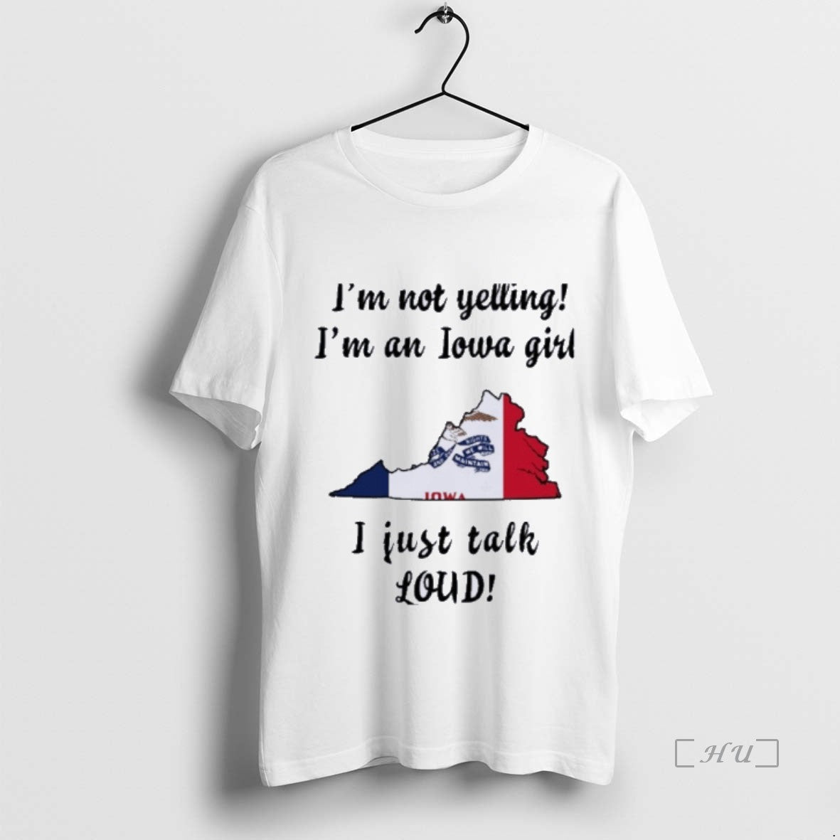 Officials Virginia Map Im Not Yelling Im An Iowa Girl I Just Talk Loud Premium T-Shirts, Hoodie, Sweatshirt | InkNestWear.com