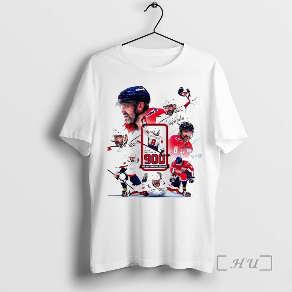 Officials Washington Capitals Alex Ovechkins The First Player To Ever Score 900 Goals Circle Premium T-Shirts, Hoodie,...