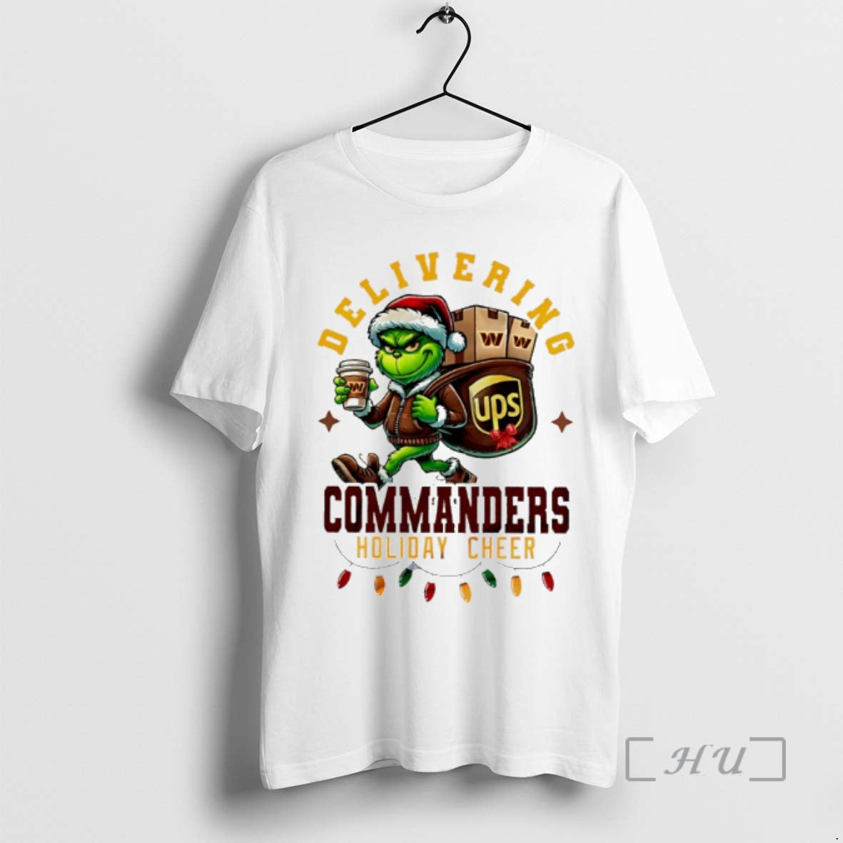 Officials Washington Commanders Grinch Delivering Ups Holiday Cheer Christmas T-Shirts, Hoodie, Sweatshirt | InkNestWear.com