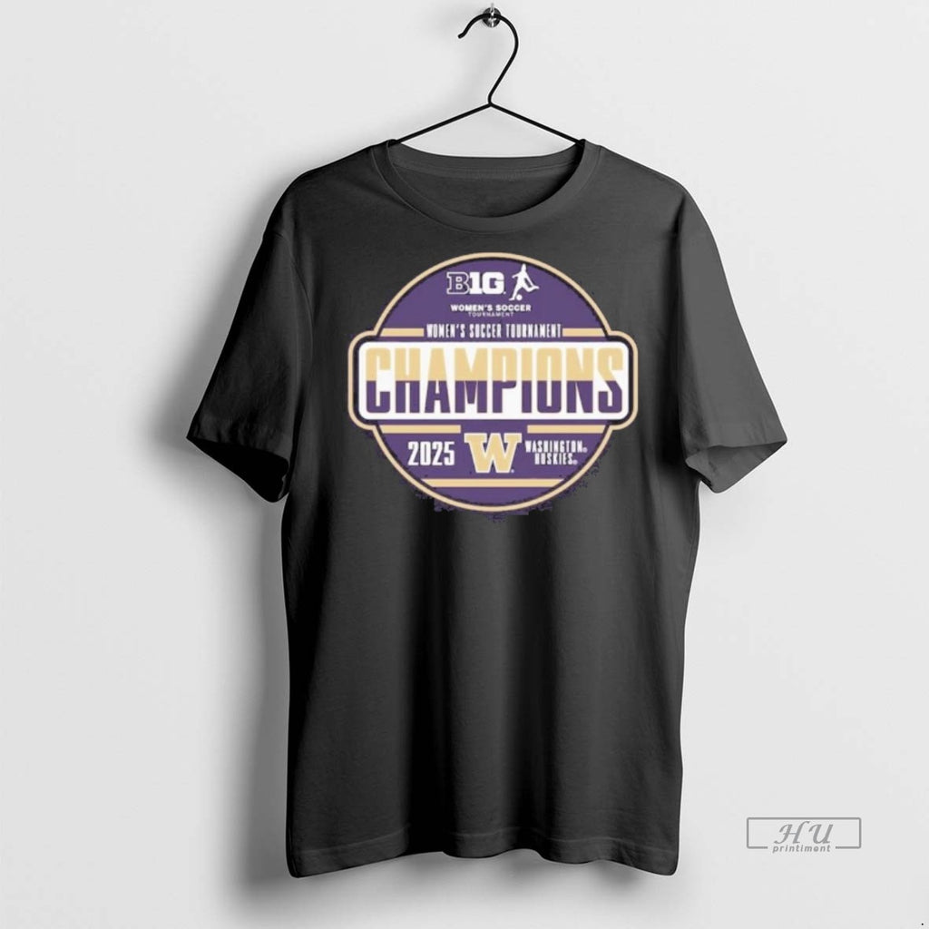 Officials Washington Huskies 2025 Big Ten Womens Soccer Tournament Champions Locker Room Premium T-Shirts, Hoodie, Sweatshirt