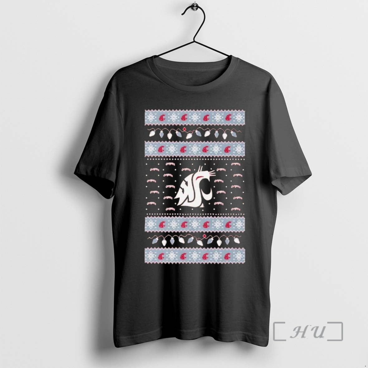 Officials Washington State Cougars Ugly Christmas Light T-Shirts, Hoodie, Sweatshirt | InkNestWear.com