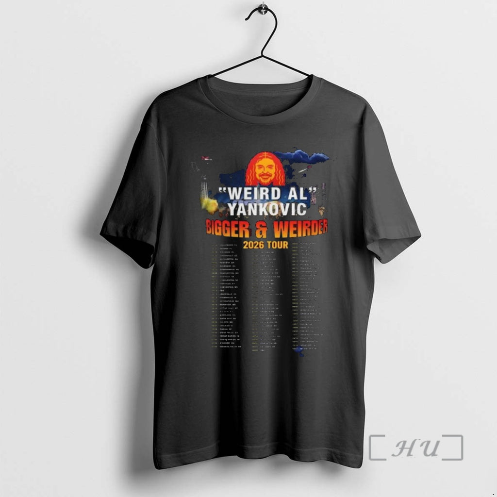 Officials Weird Al Yankovic Bigger Weirder 2026 Tour T-Shirts, Hoodie, Sweatshirt | InkNestWear.com