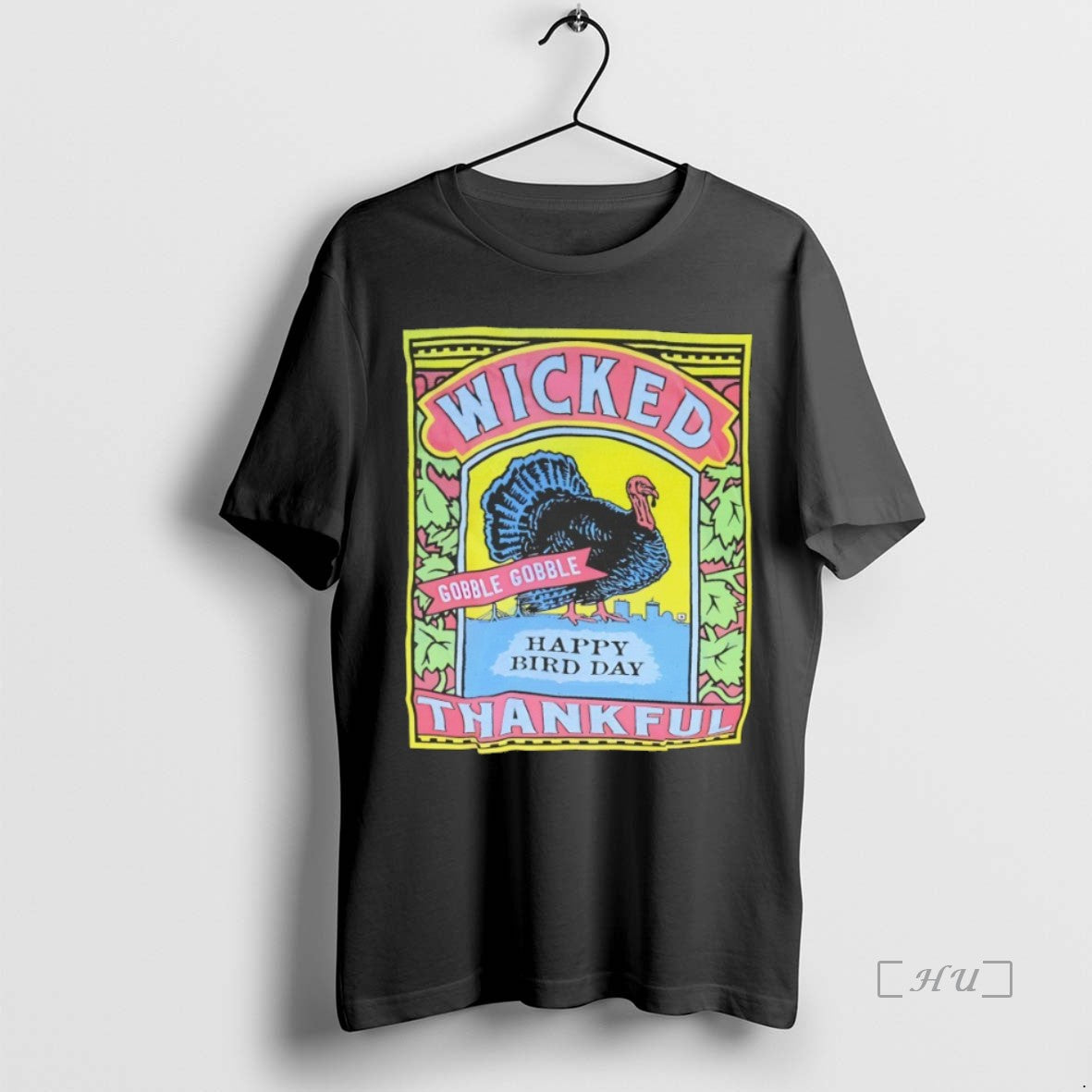 Officials Wicked Thankful Turkey Label Gobble Bobble T-Shirts, Hoodie, Sweatshirt | InkNestWear.com