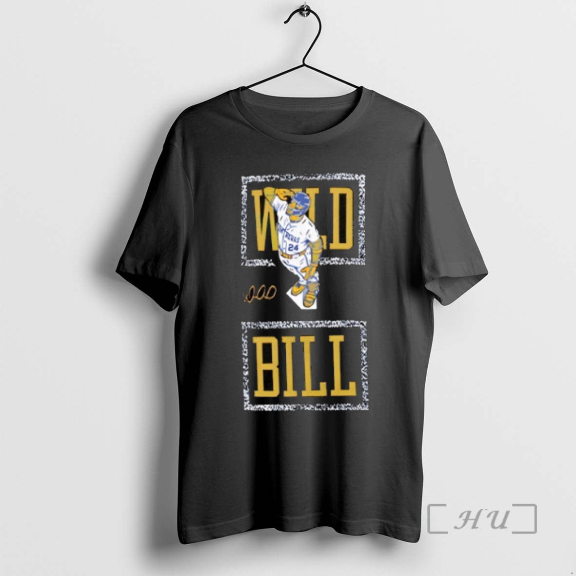 Officials Wild Bill William Contreras Milwaukee Brewers Baseball Signature T Shirt Sweater
