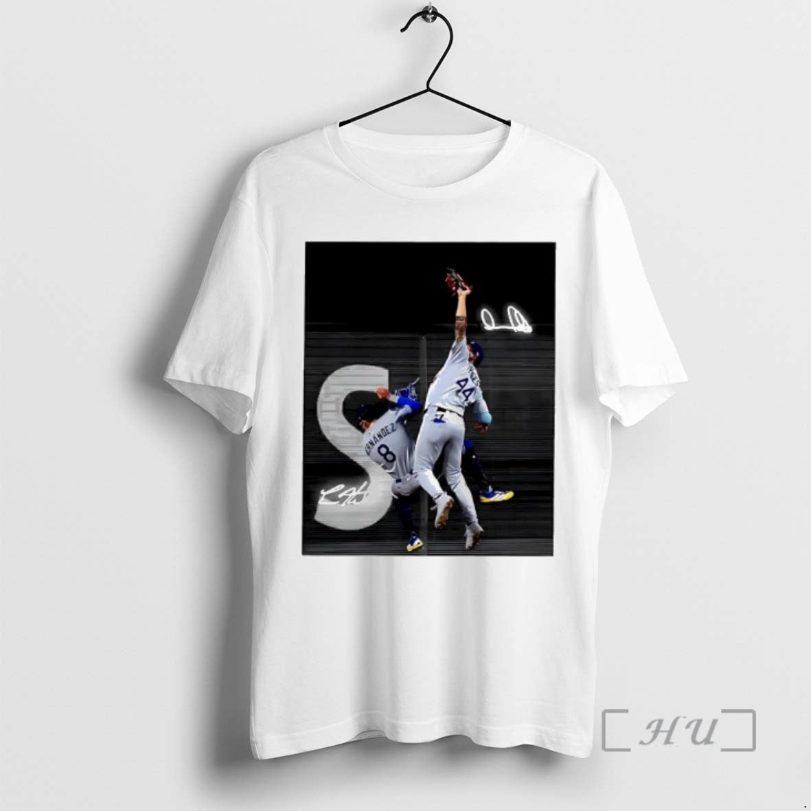 Officials World Series Game 7 Andy Pages Kike Hernandez Signatures T-Shirts, Hoodie, Sweatshirt | InkNestWear.com
