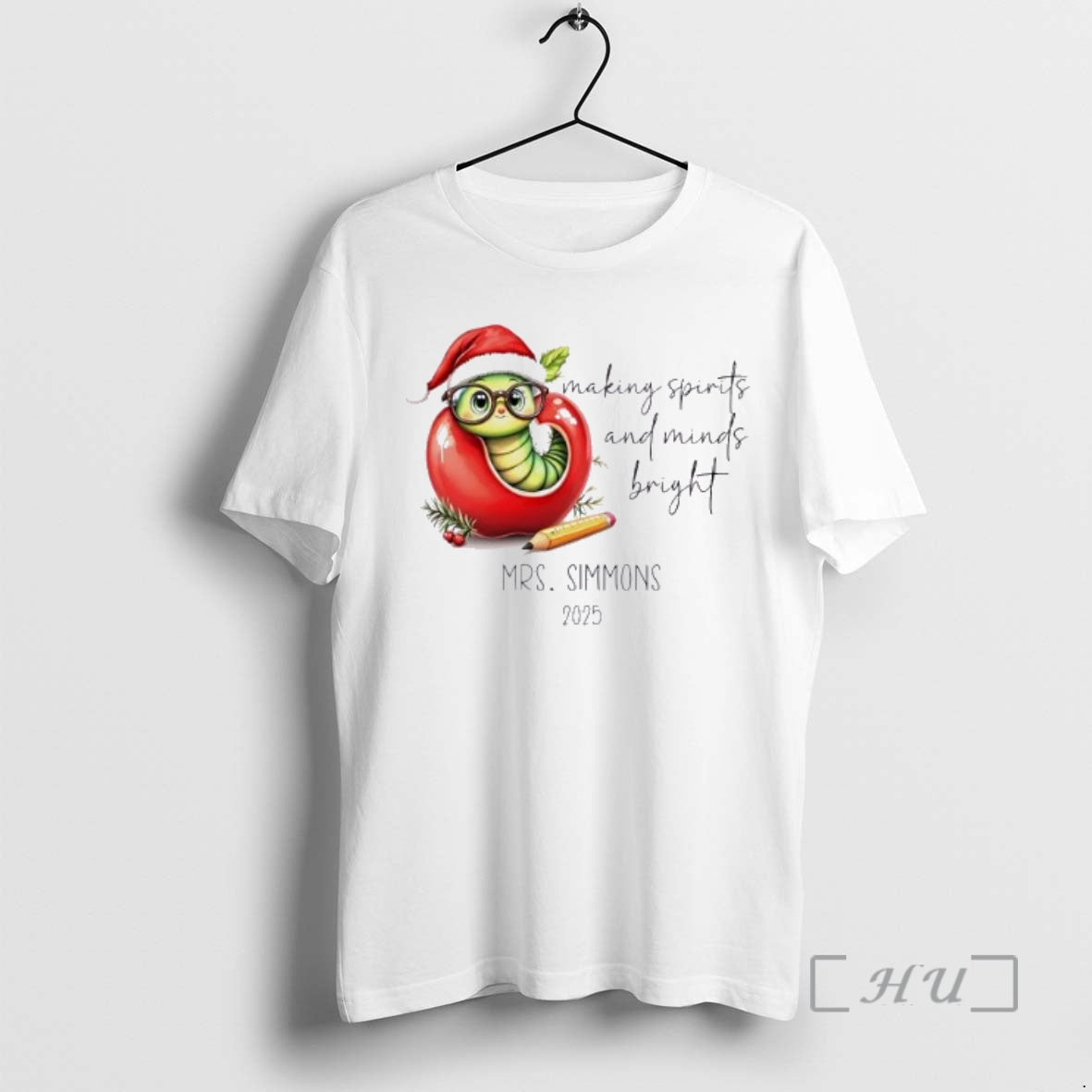 Officials Worm Cute Making Spirits And Minds Bright 2025 Personalized Ornaments White Premium T Shirts Hoodie, Sweatshirt