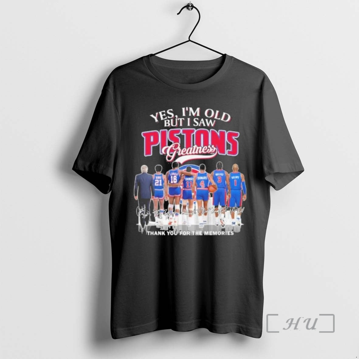 Officials Yes Im Old But I Saw Detroit Pistons Basketball Greatness Premium T Shirts Sweater