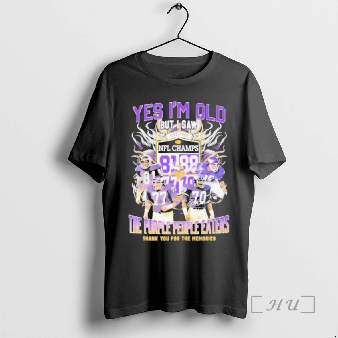 Officials Yes Im Old But I Saw Minnesota Vikings The Purple People Eaters Thank You T-Shirts, Hoodie, Sweatshirt