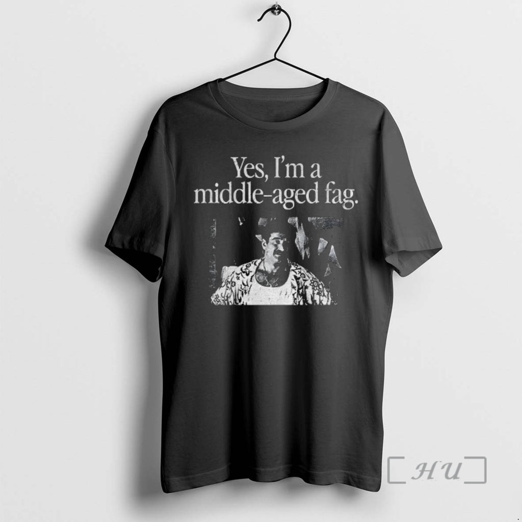 Officials Yes Im A Middle Aged Fag T-Shirts, Hoodie, Sweatshirt | InkNestWear.com