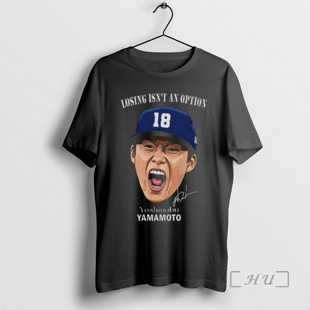 Officials Yoshinobu Yamamoto Losing Isnt An Option Los Angeles Dodgers Mlb Baseball Signature Premium T-Shirts, Hoodie,...