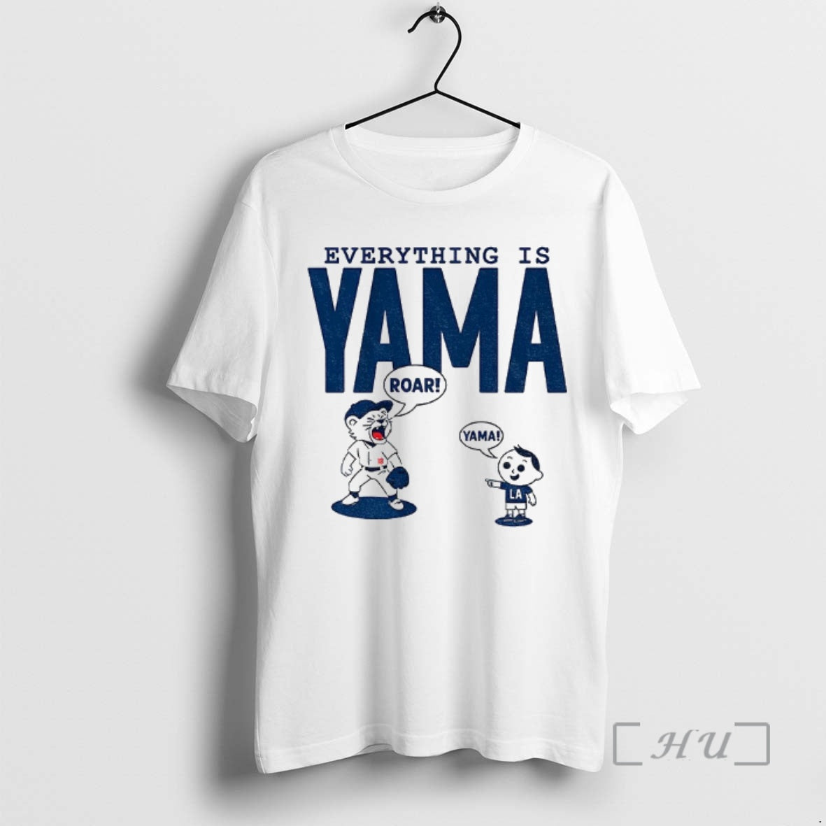 Officials Yoshinobu Yamamoto Cartoon Los Angeles Dodgers Mlb Everything Is Yama World Series 2025 Premium T-Shirts,...