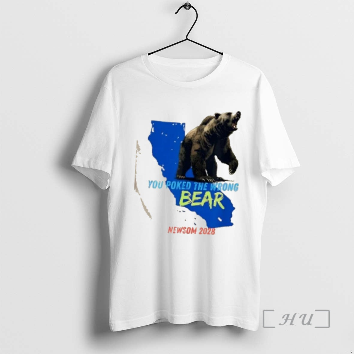 Officials You Poked The Wrong Bear Gavin Newsom 2028 T-Shirts, Hoodie, Sweatshirt | InkNestWear.com
