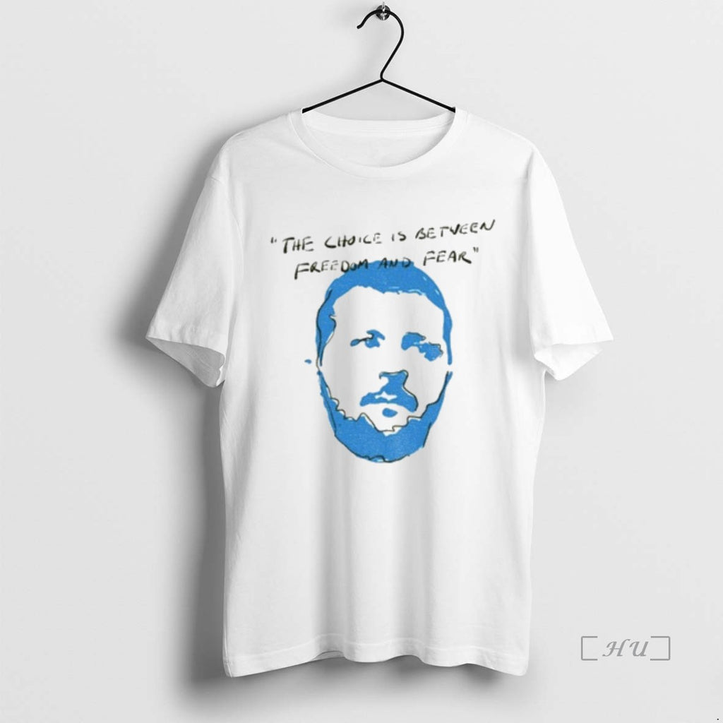 Officials Zelenskyy The Choice Is Between Freedom And Fear T-Shirts, Hoodie, Sweatshirt | InkNestWear.com