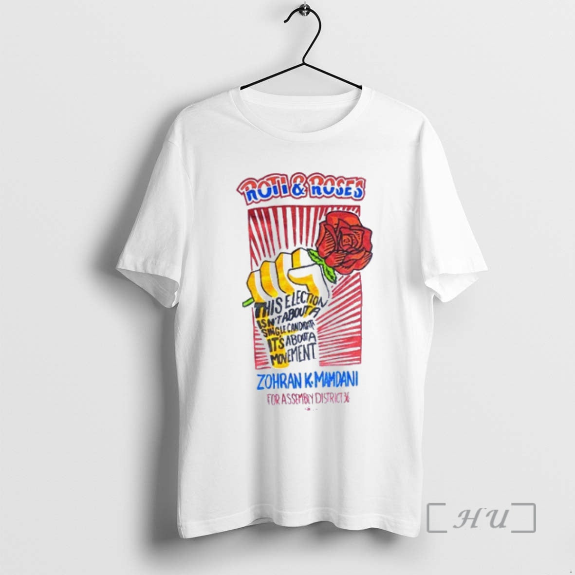 Officials Zohran Kwame Mamdani Roti And Roses T-Shirts, Hoodie, Sweatshirt | InkNestWear.com
