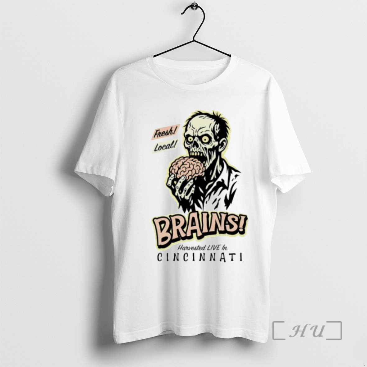 Officials Zombie Fresh Local Brains Harvested Live In Cincinnati Shirts Sweater