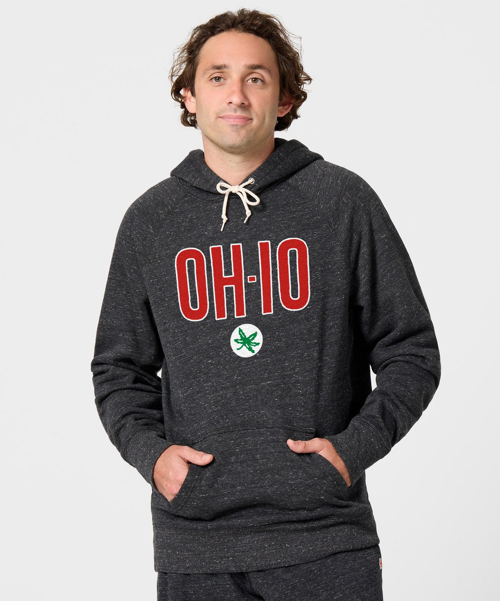 OH-IO Buckeye Leaf Hoodie