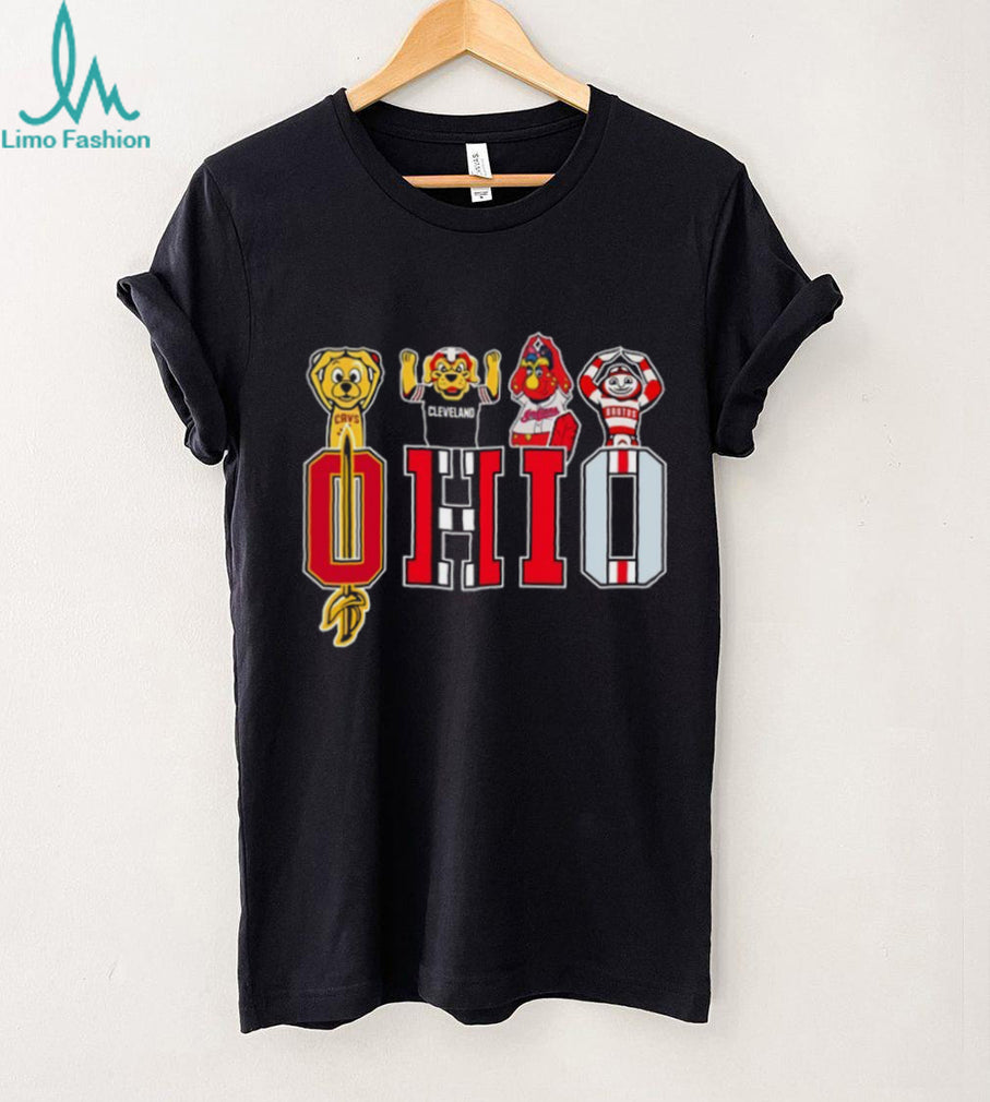 Ohio Sports Mascots “OHIO” Logo Fan T Shirt