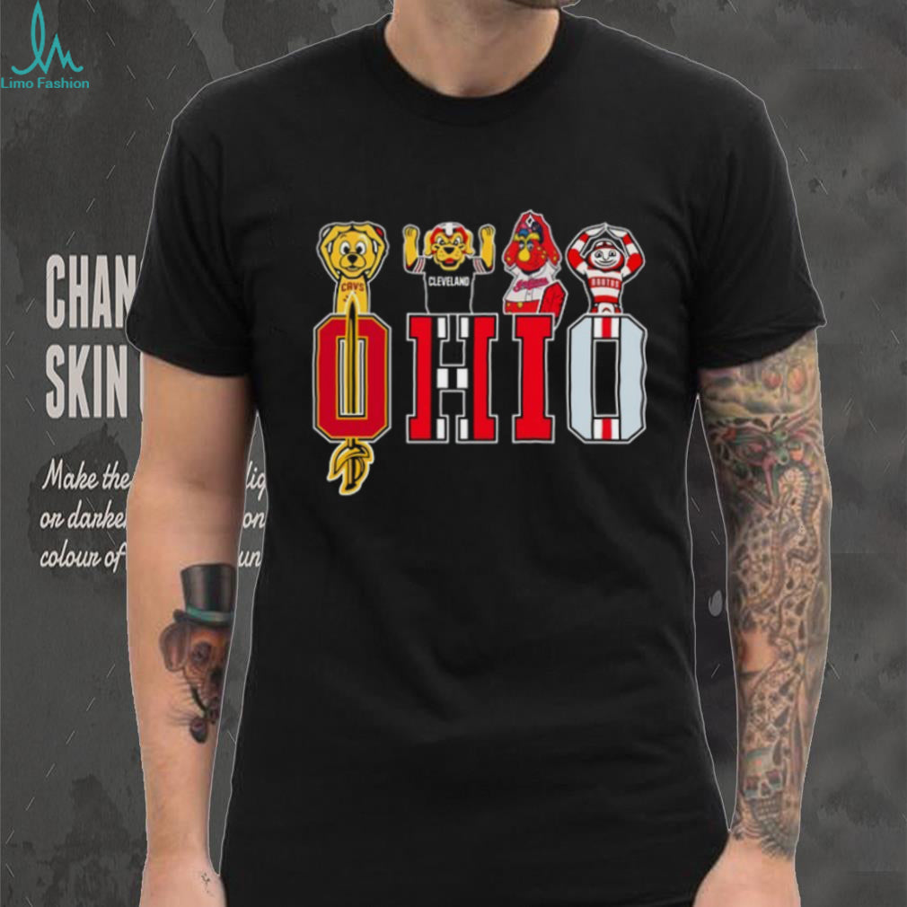 Ohio Sports Mascots “OHIO” Logo Fan T Shirt