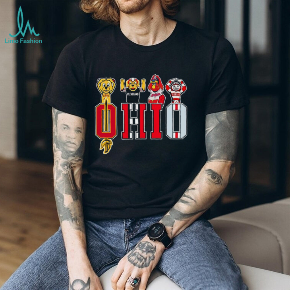Ohio Sports Mascots “OHIO” Logo Fan T Shirt