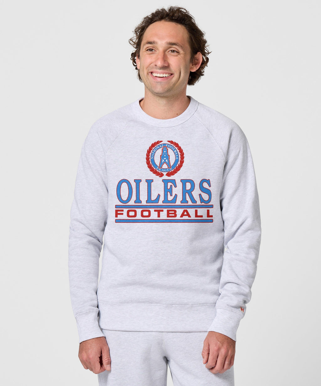Oilers Football Crest Crewneck