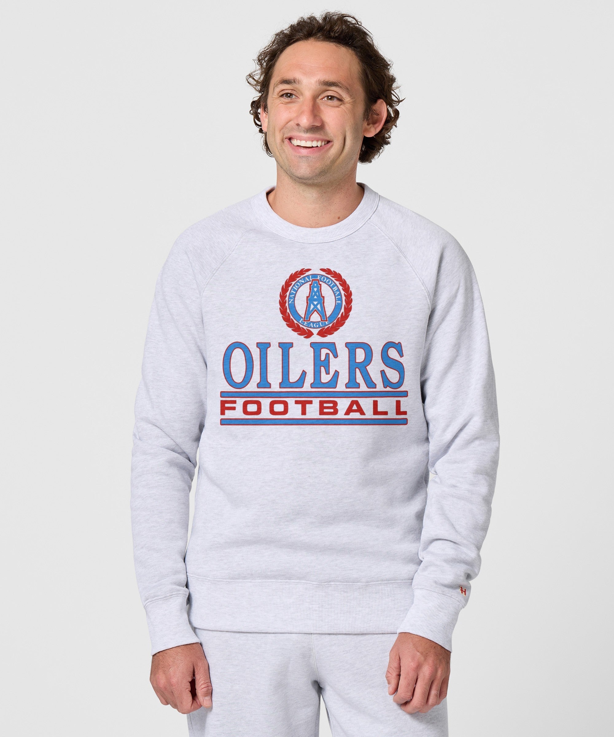 Oilers Football Crest Crewneck