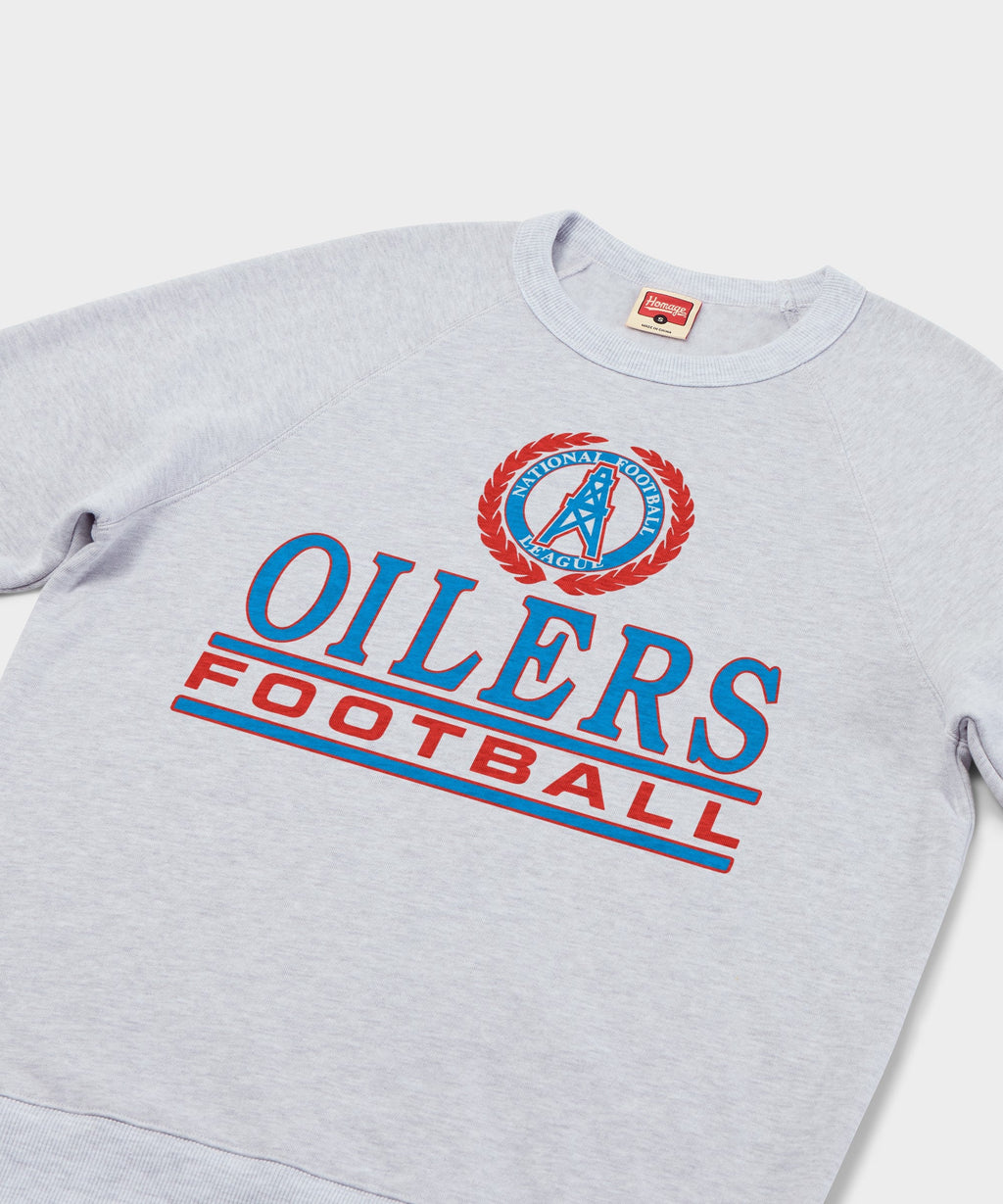 Oilers Football Crest Crewneck