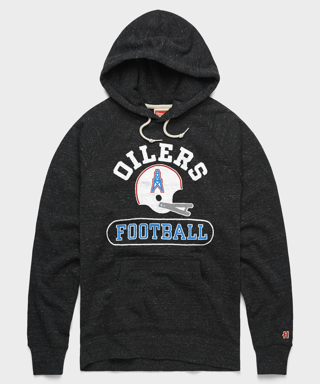 Oilers Football Throwback Helmet Hoodie