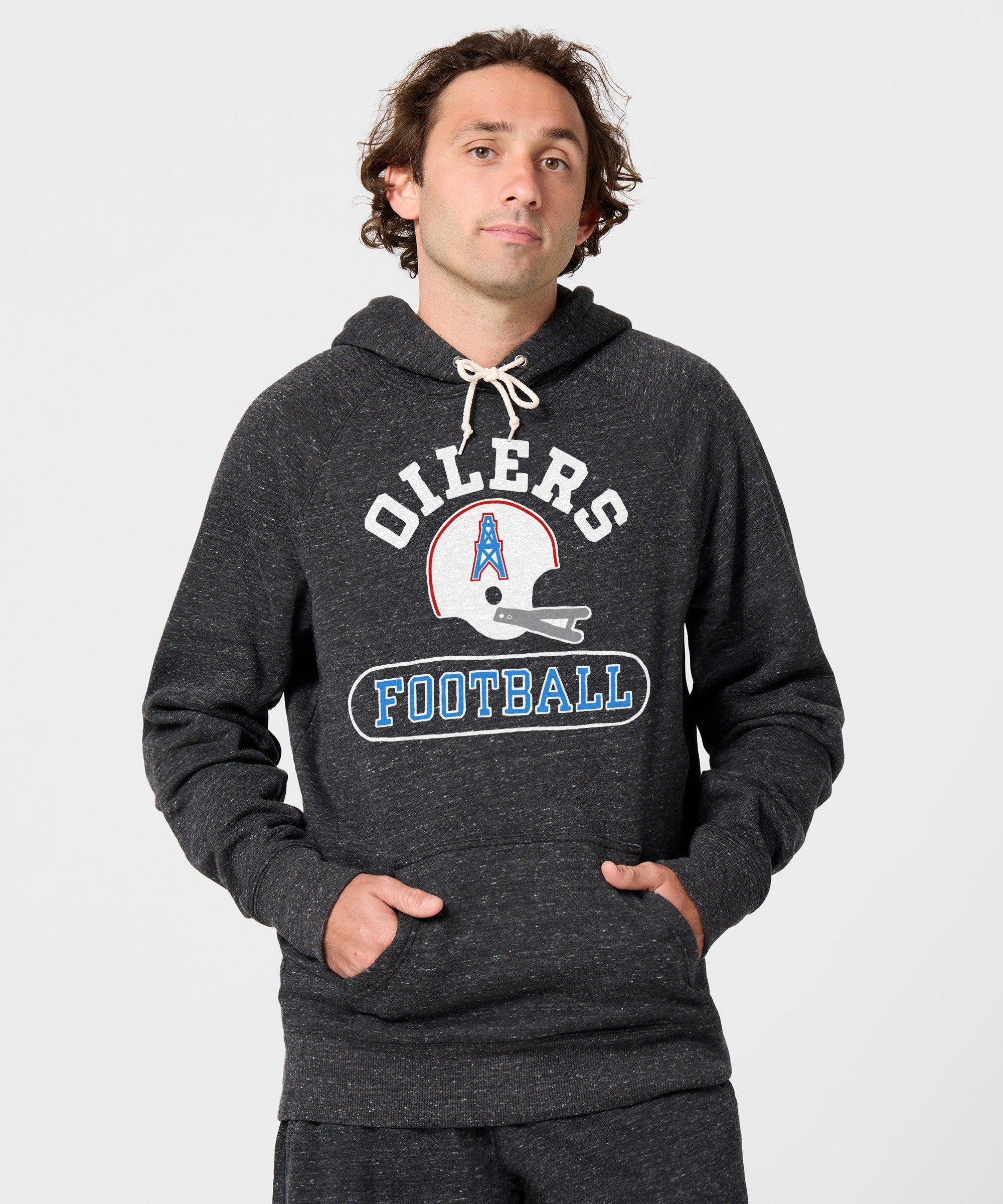 Oilers Football Throwback Helmet Hoodie