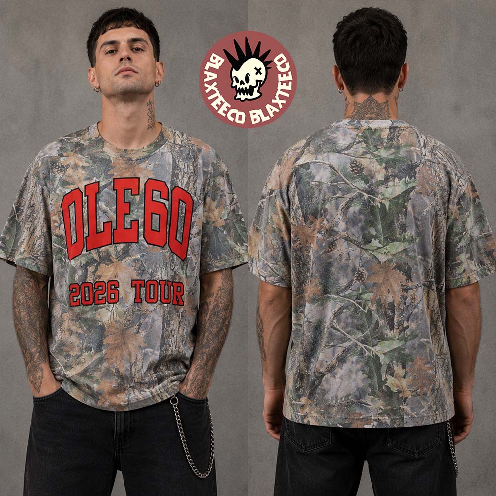 Ole 60 Off The Grid Tour 2026 Merch Camo T-Shirt